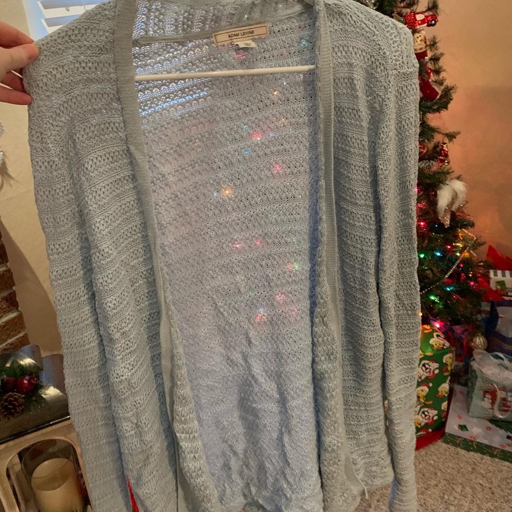 Women’s SZ L light blue cardigan